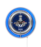 15" Tampa Bay Lightning 2021 Stanley Cup Neon Clock