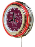 15" Texas A&M Aggies Neon Clock