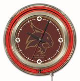 15" Texas State Neon Clock | TSU Bobcats Retro Neon Clock