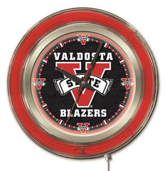 Valdosta State Blazers Officially Licensed Logo 15" Neon Clock Hanging Wall Decor
