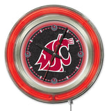 15" Washington State Cougars Neon Clock