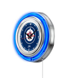 15" Winnipeg Jets Neon Clock