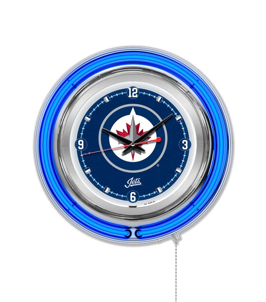 15" Winnipeg Jets Neon Clock