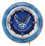 19" United States Air Force Neon Clock