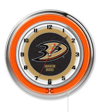 19" Anaheim Ducks Neon Clock