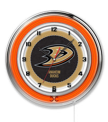 19" Anaheim Ducks Retro Neon Clock Man Cave Decor