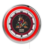 19" Arizona Coyotes Neon Clock