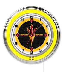 19" Arizona State Sun Devils Retro Neon Clock Man Cave Decor