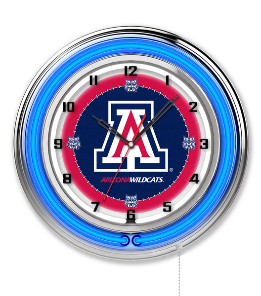 19" Arizona Wildcats Neon Clock
