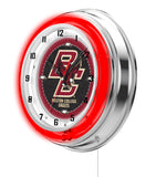 19" Boston College Eagles Neon Clock