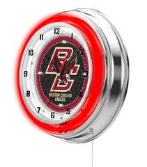 19" Boston College Eagles Officially Licensed Logo Neon Clock Wall Decor
