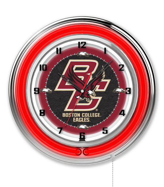 19" Boston College Eagles Neon Clock