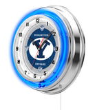 19" Brigham Young University Cougars Neon Clock