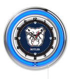 19" Butler Bulldogs Neon Clock