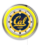 19" Cal Bears Neon Clock