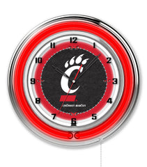 University of Cincinnati Bear Cats Logo Neon Clock Hanging Wall Decor