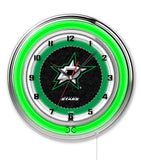 19" Dallas Stars Neon Clock