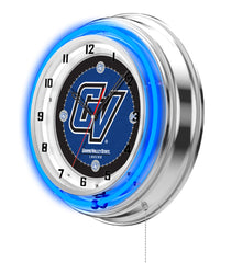 GVSU Lakers Officially Licensed Logo Neon Clock Wall Decor