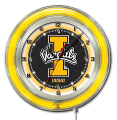 Idaho Vandals Officially Licensed Logo Neon Clock Wall Decor