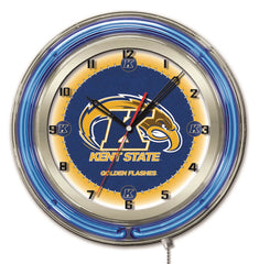 Kent State University Golden Flashes Officially Licensed Logo Neon Clock Wall Decor