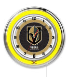19" Las Vegas Golden Knights Neon Clock