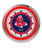 19" Boston Red Sox Neon Clock