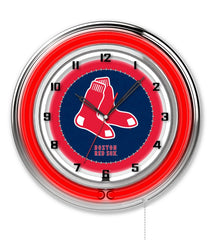 19" Boston Red Sox Officially Licensed Logo Neon Clock