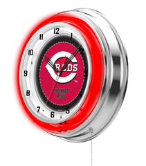 19" Cincinnati Reds Neon Clock