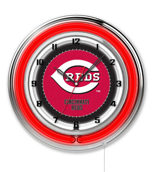 19" Cincinnati Reds Neon Clock