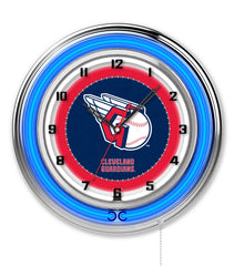 19" Cleveland Guardians Officially Licensed Logo Neon Clock