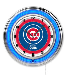 19" Chicago Cubs Officially Licensed Logo Neon Clock