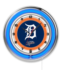 19" Detroit Tigers Officially Licensed Logo Neon Clock