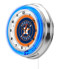 19" Houston Astros Neon Clock