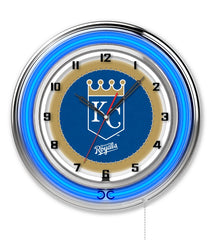 19" Kansas City Royals Officially Licensed Logo Neon Clock