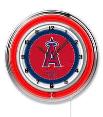 19" Los Angeles Angels Officially Licensed Logo Neon Clock