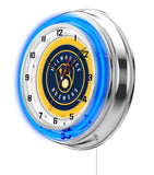 19" Milwaukee Brewers Neon Clock