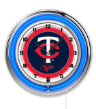 19" Minnesota Twins Neon Clock