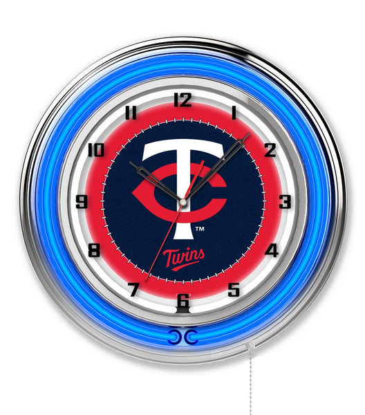 19" Minnesota Twins Neon Clock