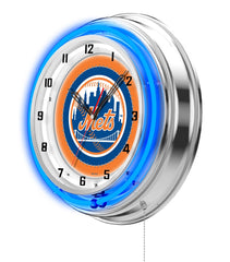 19" New York Mets Neon Clock