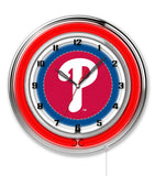 19" Philadelphia Phillies Neon Clock