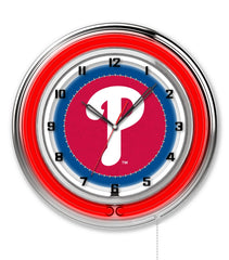 19" Philadelphia Phillies Officially Licensed Logo Neon Clock