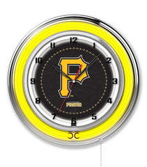 19" Pittsburgh Pirates Officially Licensed Logo Neon Clock