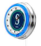 19" Seattle Mariners Neon Clock