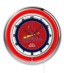 19" St. Louis Cardinals Officially Licensed Logo Neon Clock