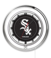 19" Chicago White Sox Officially Licensed Logo Neon Clock