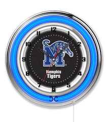 Memphis Tigers Officially Licensed Logo Neon Clock Wall Decor