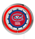 19" Montreal Canadians Neon Clock