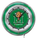 19" Marshall University Thundering Herd Neon Clock