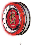 19" Maryland Terrapins Neon Clock