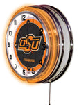 19" Oklahoma State University Cowboys Neon Clock